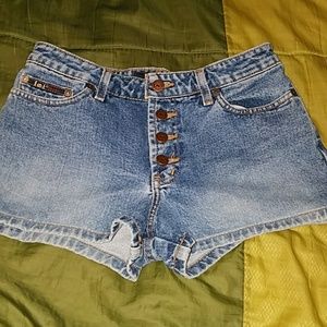 Vintage Lei button up shorts